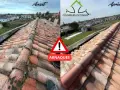 Avant/Après : toiture sale vs propre. Attention aux arnaques sur le traitement hydrofuge toiture.