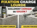 Fixation parpaing creux : scellement chimique ou goujon pour charges lourdes. Comparaison des méthodes.