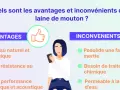 Avantages et inconvénients de la laine de mouton pour l'isolation : matériau naturel, bonne résistance au feu, performance thermique et acoustique.