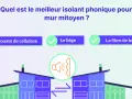 Quel est le meilleur isolant phonique pour mur mitoyen ? La ouate de cellulose, le liège et la fibre de bois sont présentés comme options.